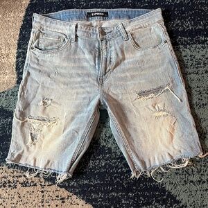 Mens express jean shorts
